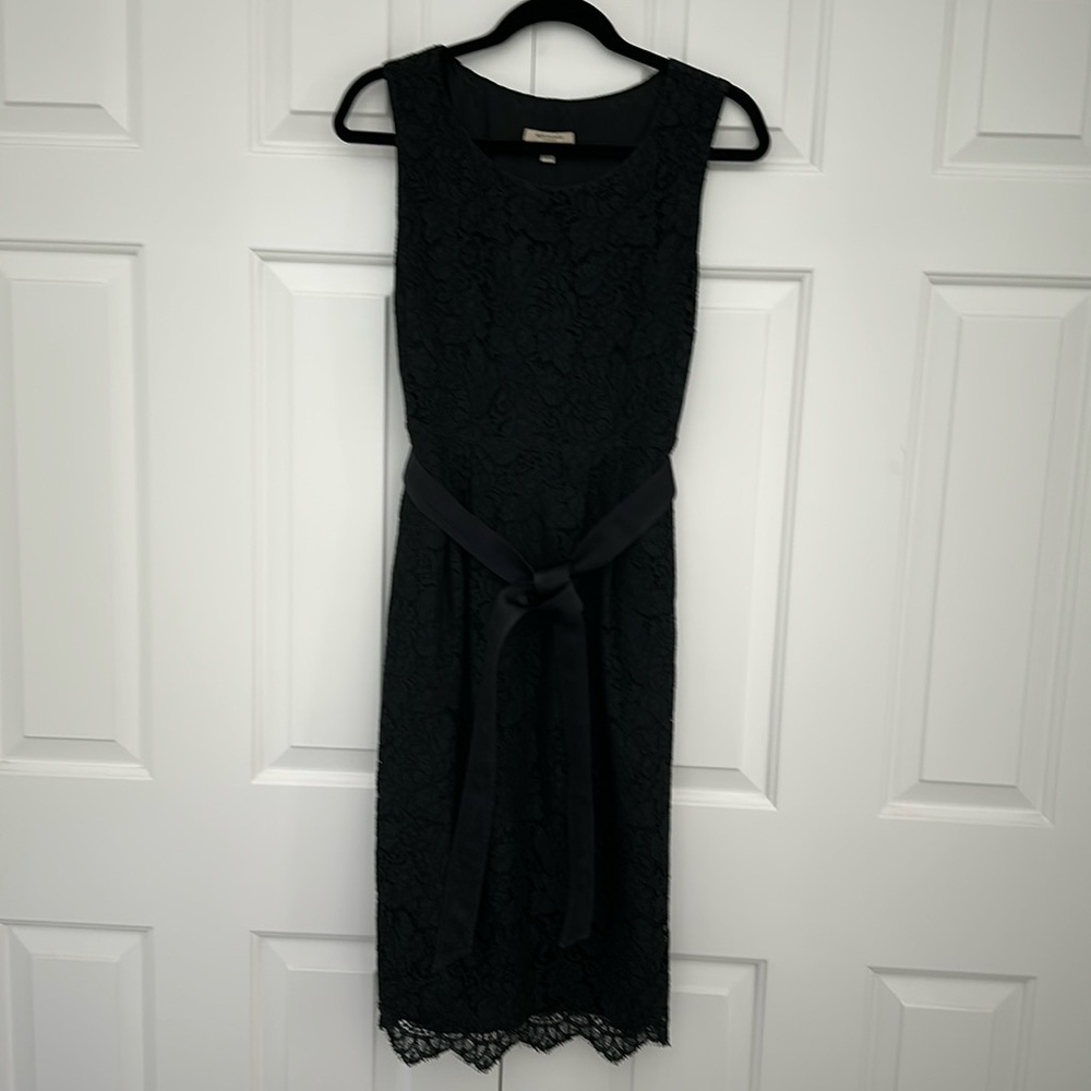 Burberry lace dress with tie size 12
